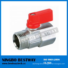 Nickel Plated 3/8 1/2 Mini Brass Ball Valve FM (BW-B105)